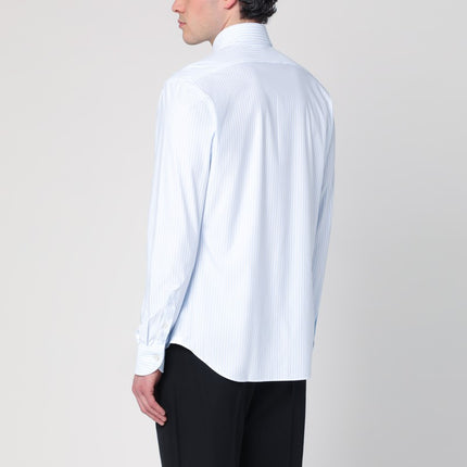 XACUS White/light blue cotton shirt