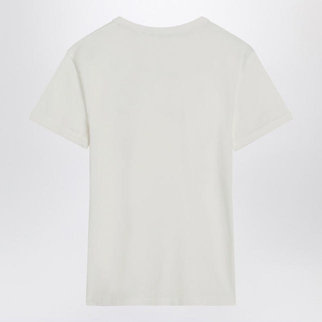 Acne Studios White cotton T-shirt with logo