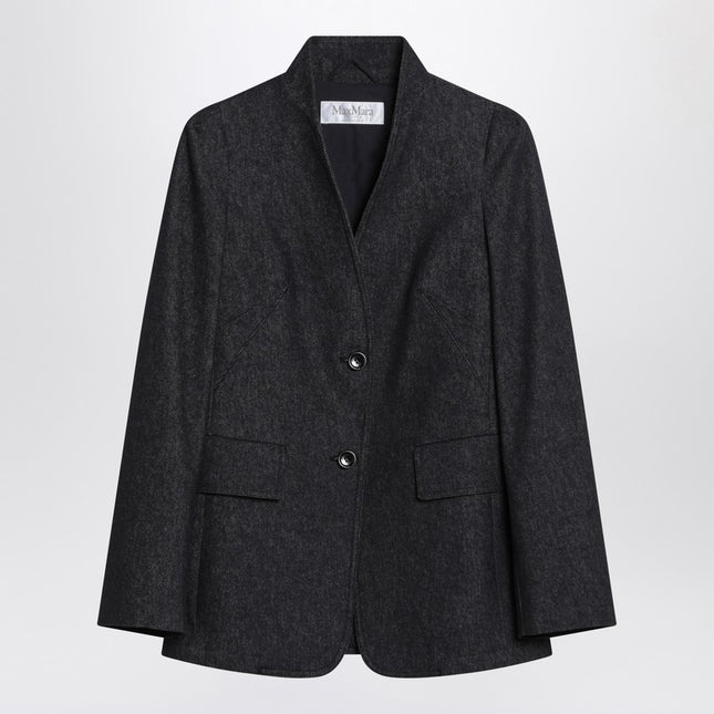 Max Mara Midnight blue jacket in cotton denim effect
