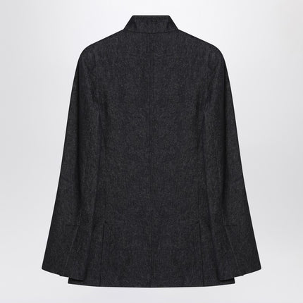 Max Mara Midnight blue jacket in cotton denim effect
