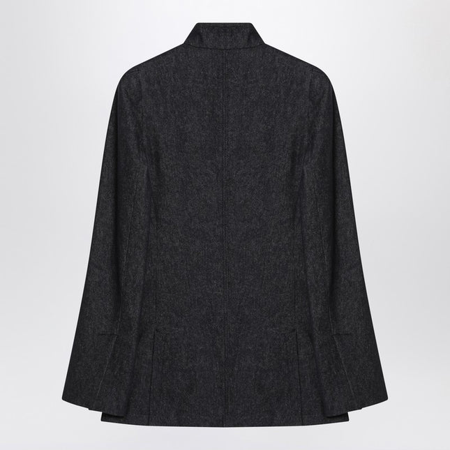 Max Mara Midnight blue jacket in cotton denim effect