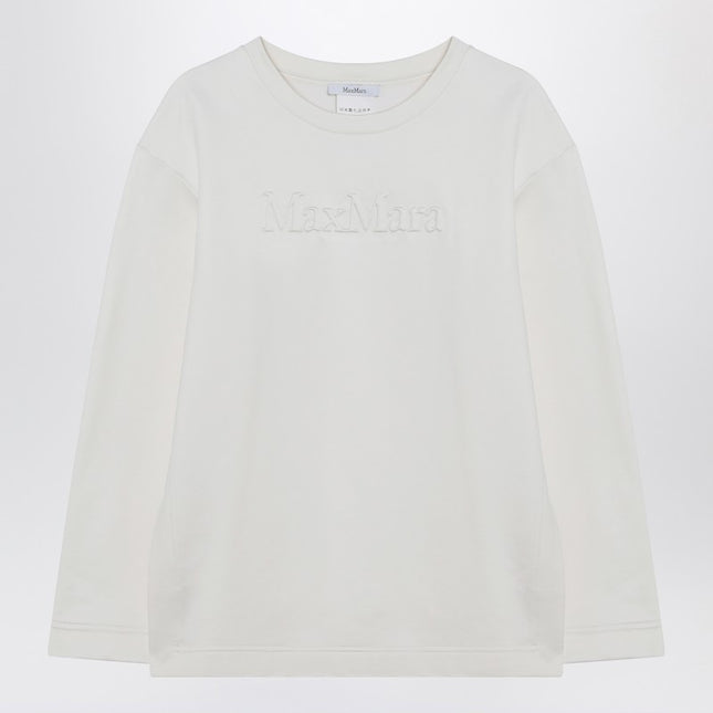 Max Mara White sweatshirt in silk blend