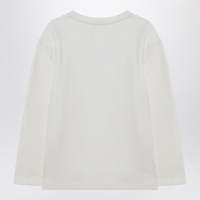 Max Mara White sweatshirt in silk blend