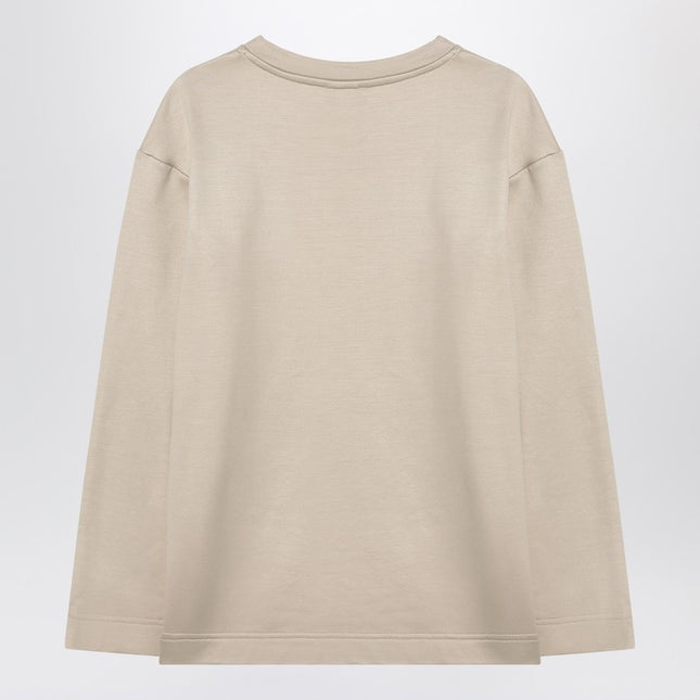 Max Mara Beige sweatshirt in silk blend