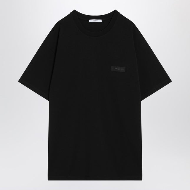 Givenchy Black cotton T-shirt with logo patch