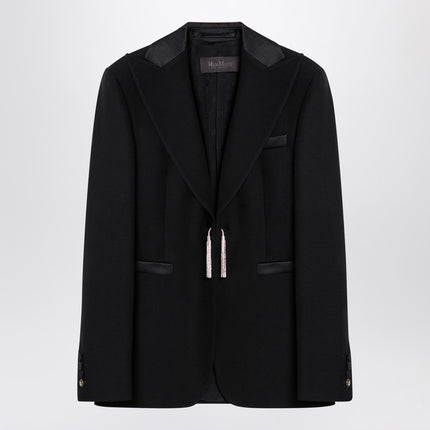 Max Mara Pianoforte Black wool smoking jacket