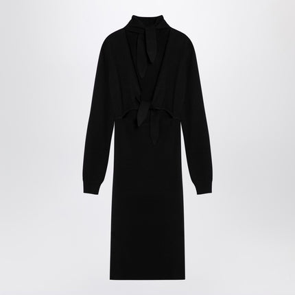 Givenchy Black wool-blend turtleneck dress