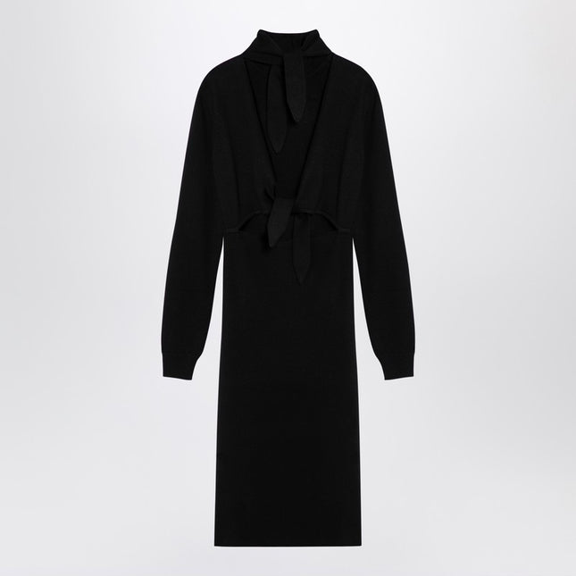 Givenchy Black wool-blend turtleneck dress