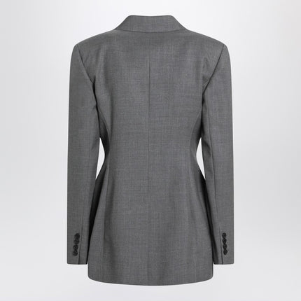 Givenchy Grey double-breasted wool jacket