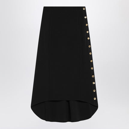Givenchy Black Milan stitch skirt with buttons