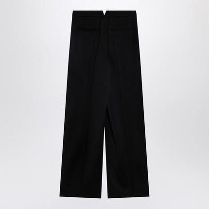 Givenchy Black wool wide trousers