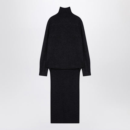 Givenchy Dark grey turtleneck with drawstring
