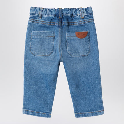 Chloé Blue washed-effect jeans