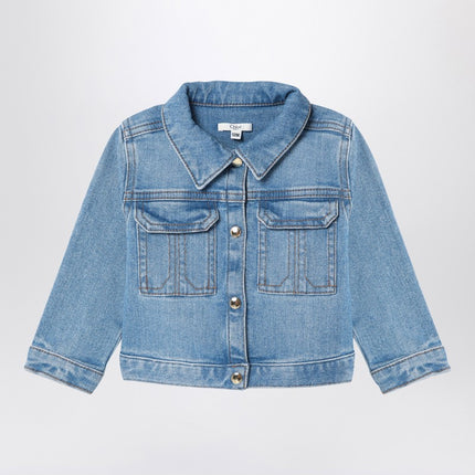 Chloé Blue washed-effect denim jacket