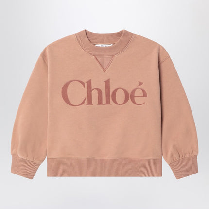 Chloé Antique pink sweatshirt with logo