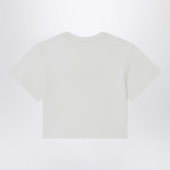 Chloé White T-shirt with embroidered logo