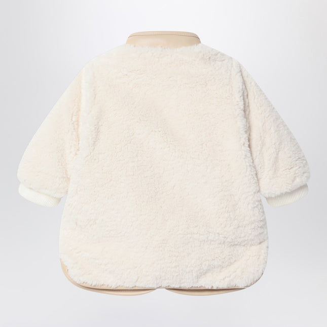 Chloé White shearling-effect jacket