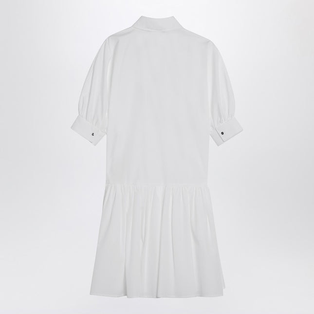 Max Mara Studio Short white cotton shirt dress