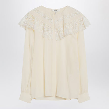 Chloé Ivory crêpe shirt