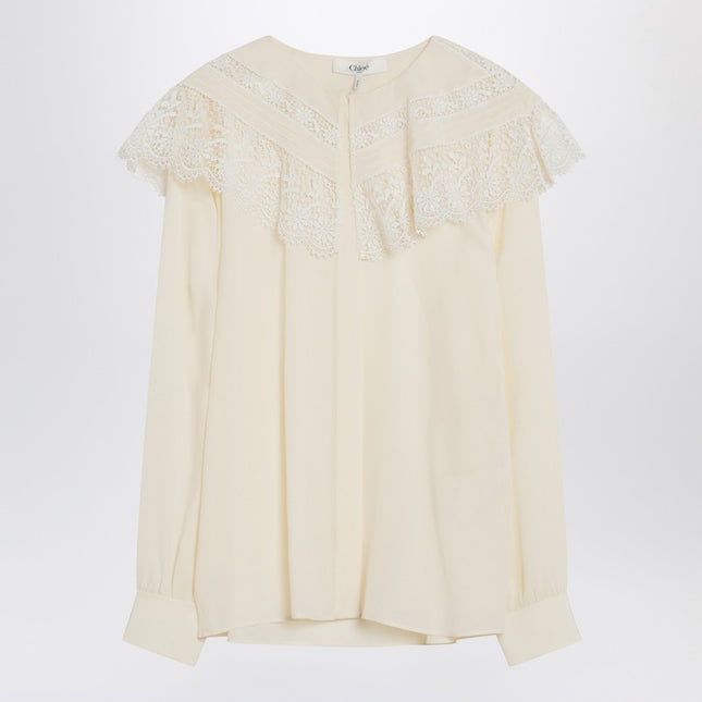 Chloé Ivory crêpe shirt