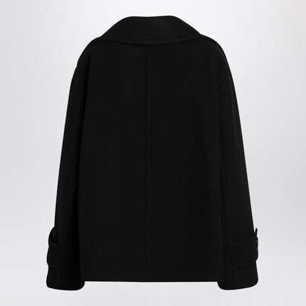 Chloé Double-breasted black coat in wool blend