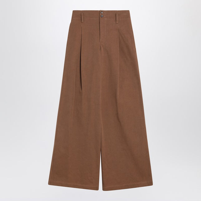 Chloé Brown palazzo pants in cotton