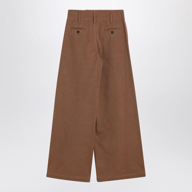 Chloé Brown palazzo pants in cotton