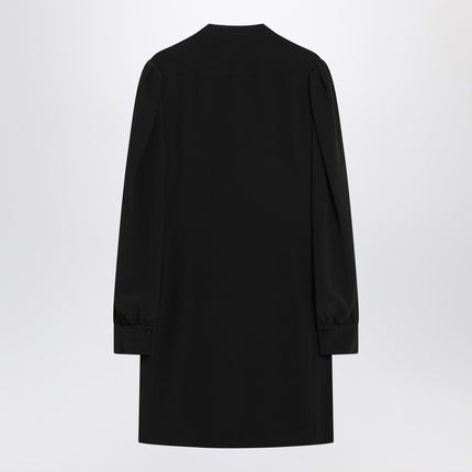 Chloé Black ruffled dress in silk blend