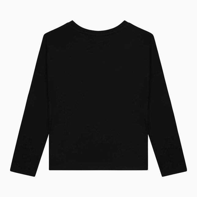 Chloé Black crew-neck T-shirt with logo