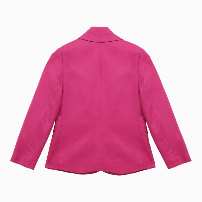 Chloé Pink single-breasted jacket in linen and cotton