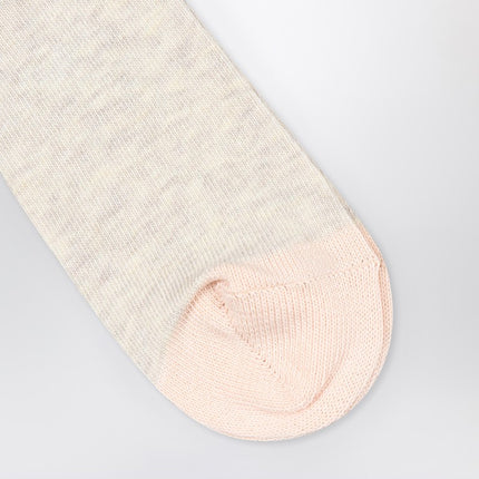 Chloé Socks beige mélange with logo