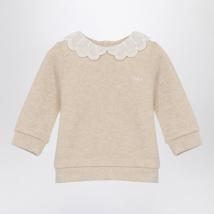 Chloé Beige cotton sweatshirt