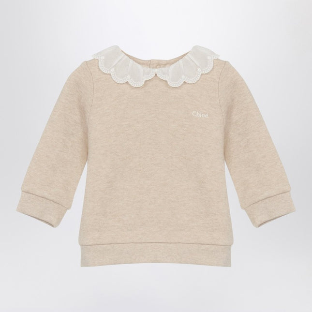 Chloé Beige cotton sweatshirt