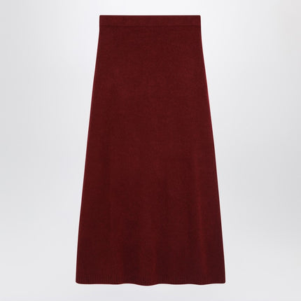Max Mara Raspberry skirt in stretch cashmere knit