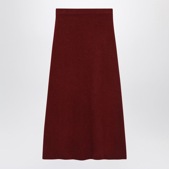 Max Mara Raspberry skirt in stretch cashmere knit