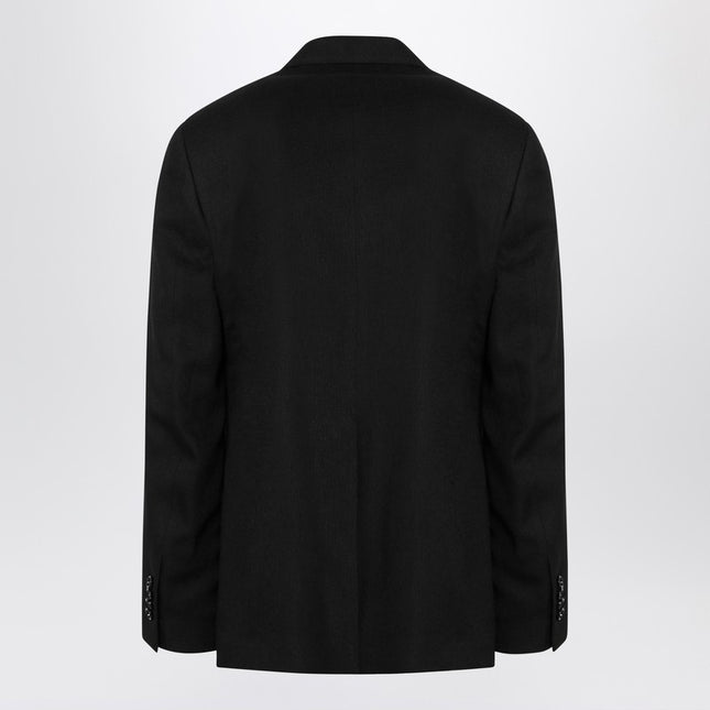Lardini Black single-breasted jacket in wool blend