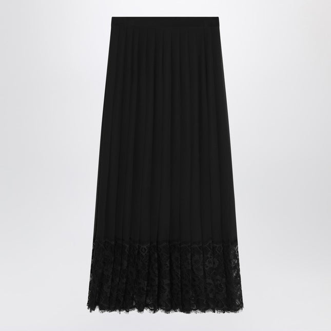 Dolce & Gabbana Dolce&Gabbana Gonna midi in chiffon and black lace