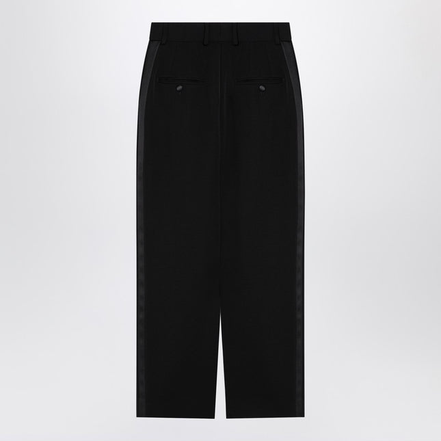 Dolce & Gabbana Dolce&Gabbana Black gabardine wool pencil skirt