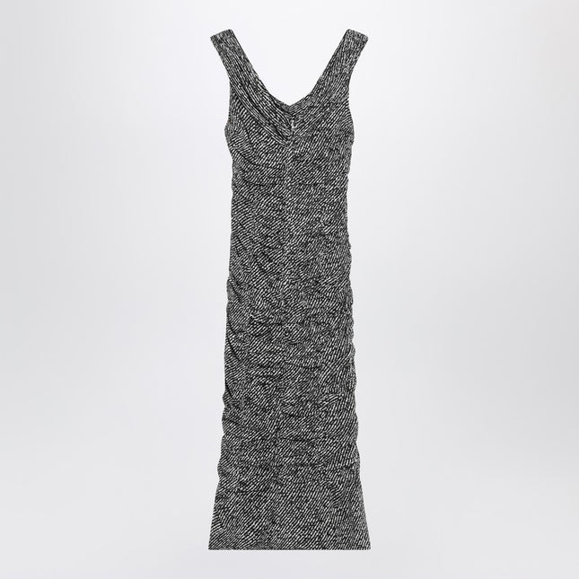 Dolce & Gabbana Dolce&Gabbana Diagonal print dress in silk blend