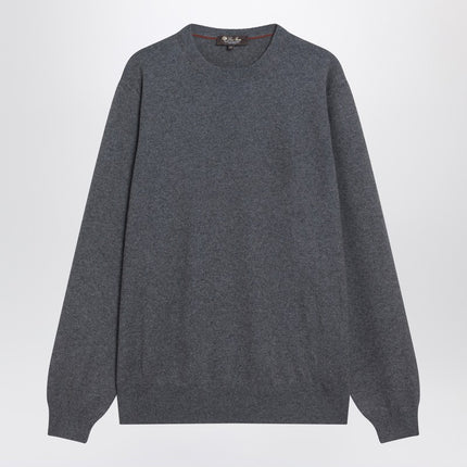 Loro Piana Grey mélange cashmere sweater