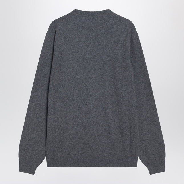Loro Piana Grey mélange cashmere sweater