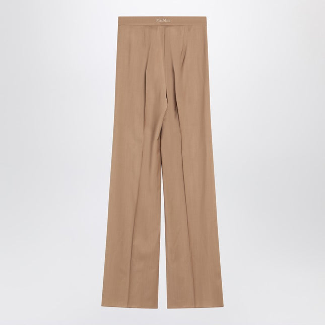 Max Mara Wide beige wool trousers