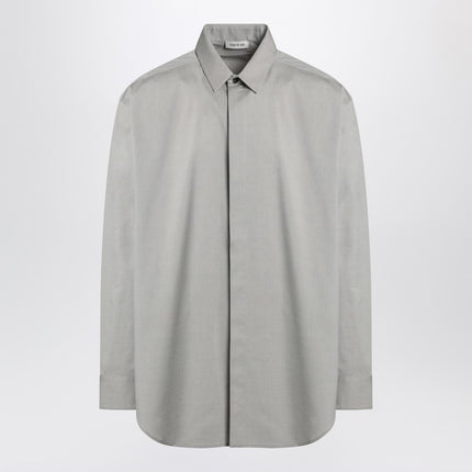 Fear of God Grey dove grey mélange cotton shirt
