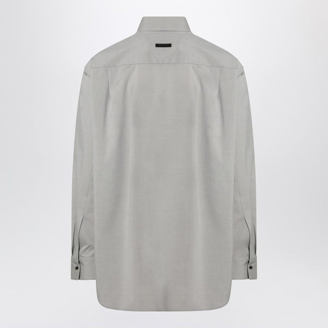 Fear of God Grey dove grey mélange cotton shirt