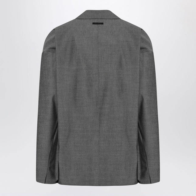 Fear of God Gray single-breasted jacket in cotton and wool