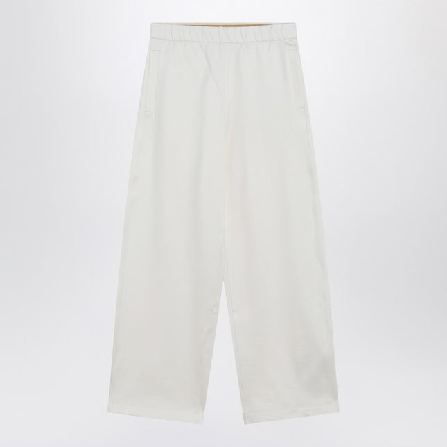 Max Mara White silk blend trousers