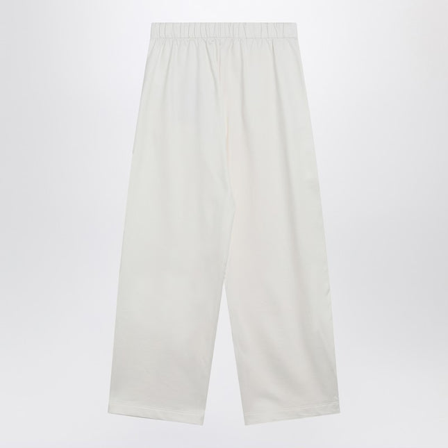 Max Mara White silk blend trousers