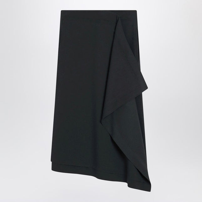Ami Paris Anthracite grey wool skirt