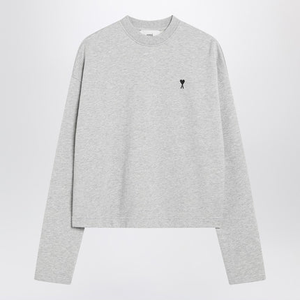 Ami Paris Grey Ami De Coeur sweatshirt