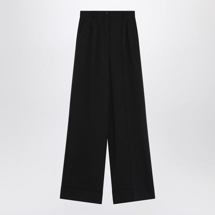 Dolce & Gabbana Dolce&Gabbana Black wool-blend trousers